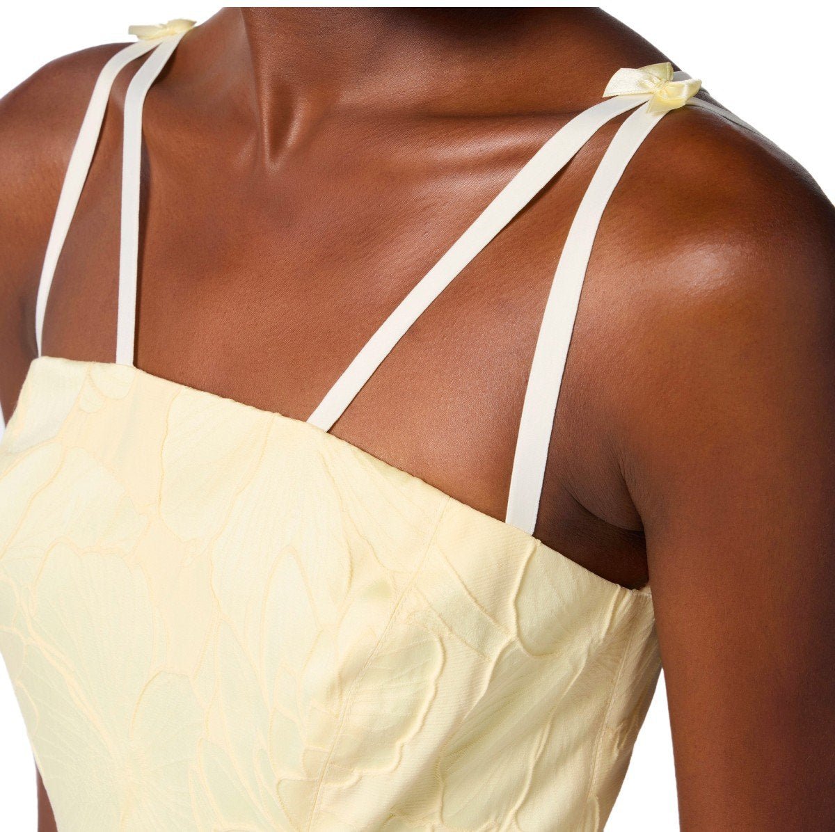Elisabetta Franchi ELISABETTA FRANCHI LEMONADE BELTED DRESS Geel