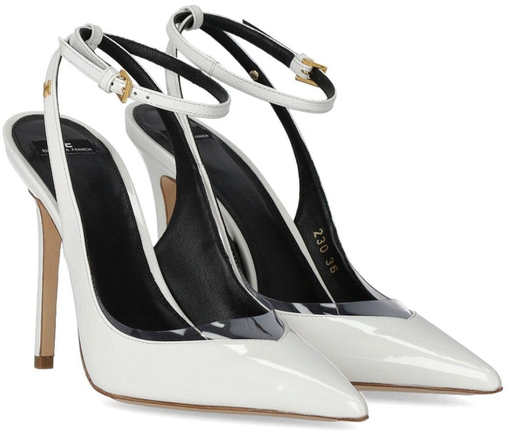 Elisabetta Franchi ELISABETTA FRANCHI IVORY SLINGBACK PUMP Wit