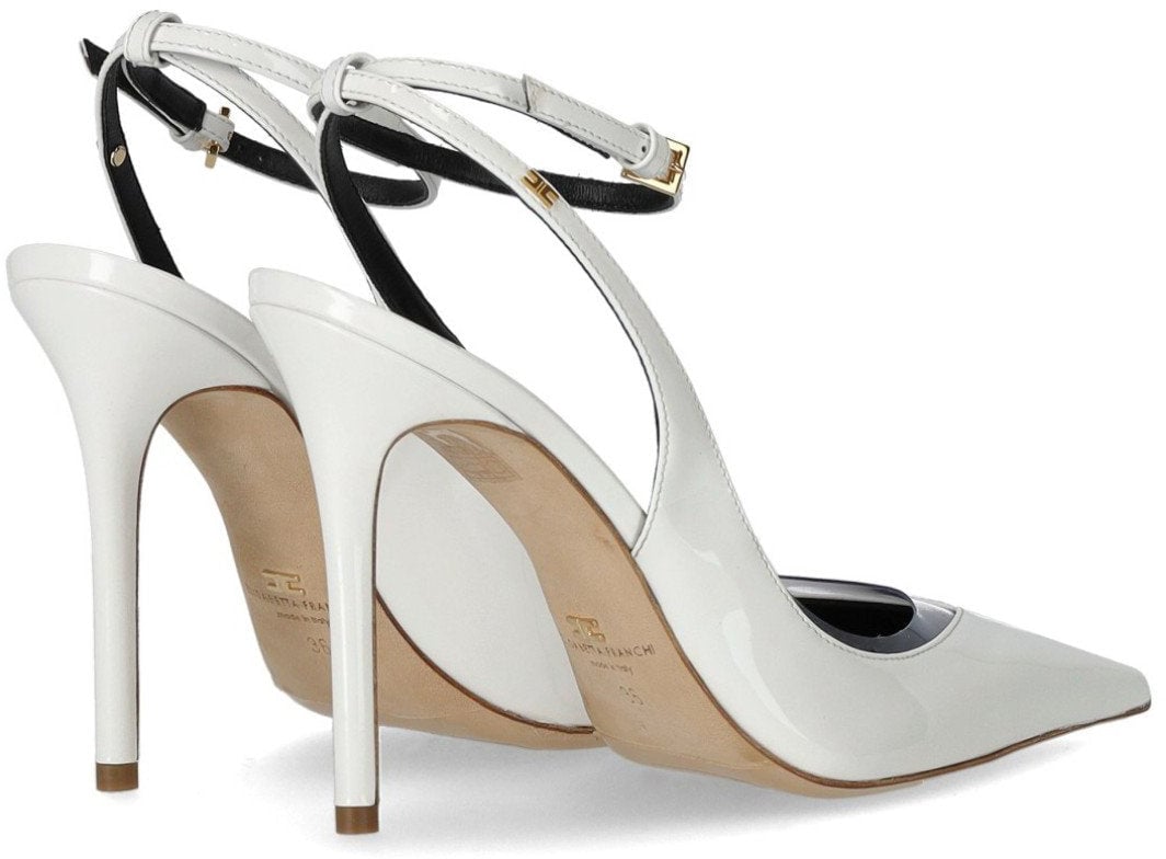 Elisabetta Franchi ELISABETTA FRANCHI IVORY SLINGBACK PUMP Wit