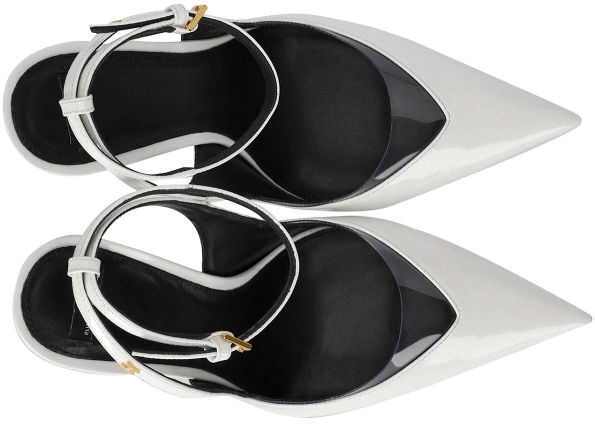 Elisabetta Franchi ELISABETTA FRANCHI IVORY SLINGBACK PUMP Wit