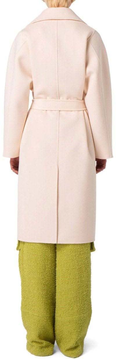 Elisabetta Franchi ELISABETTA FRANCHI BUTTER BELTED COAT Roze