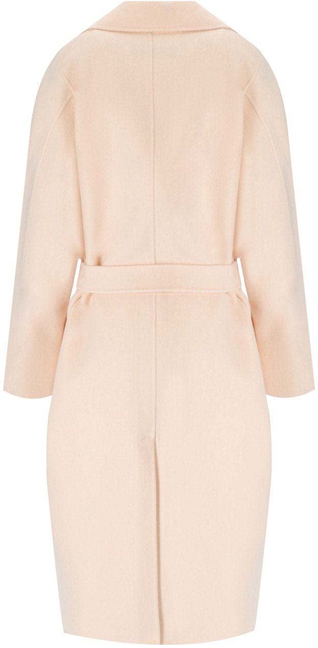 Elisabetta Franchi ELISABETTA FRANCHI BUTTER BELTED COAT Roze