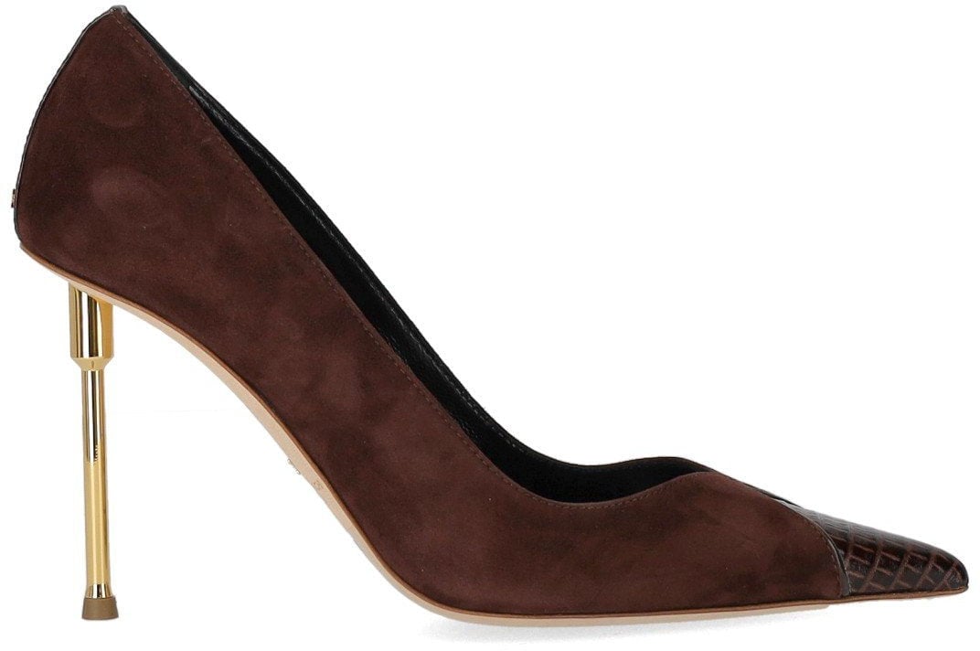 Elisabetta Franchi ELISABETTA FRANCHI SUEDE PUMP Bruin