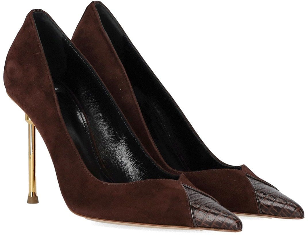 Elisabetta Franchi ELISABETTA FRANCHI SUEDE PUMP Bruin