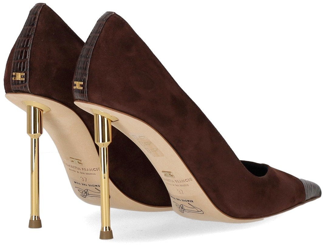 Elisabetta Franchi ELISABETTA FRANCHI SUEDE PUMP Bruin
