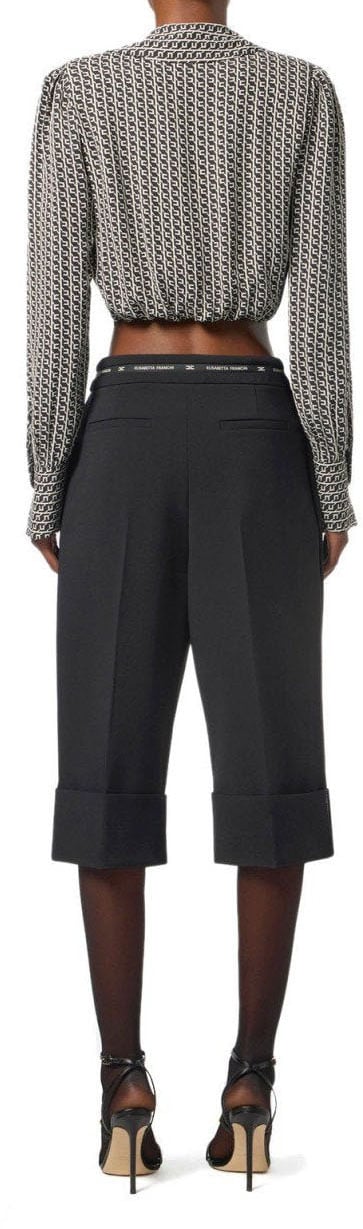 Elisabetta Franchi ELISABETTA FRANCHI BERMUDA SHORTS Zwart