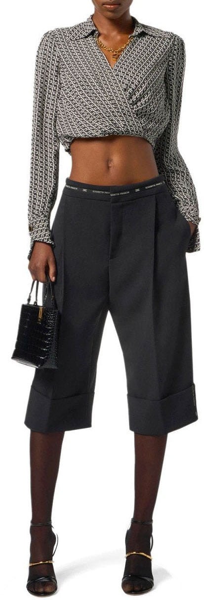 Elisabetta Franchi ELISABETTA FRANCHI BERMUDA SHORTS Zwart