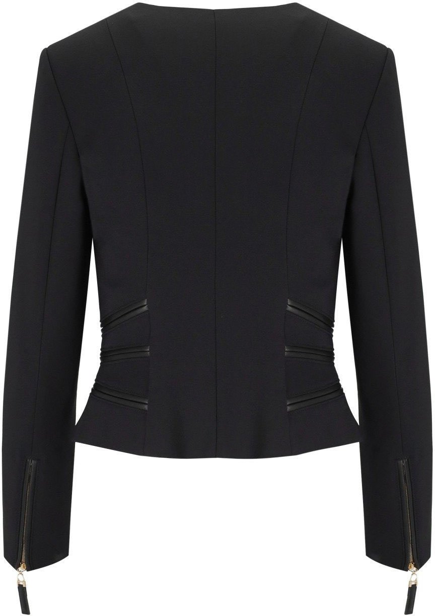 Elisabetta Franchi ELISBETTA FRANCHI ZIPPED JACKET Zwart
