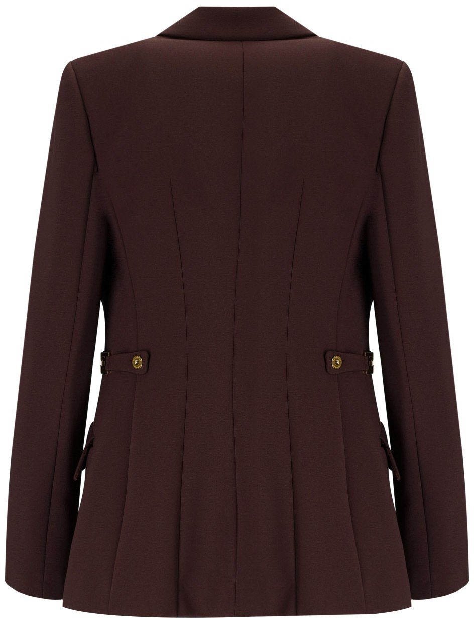 Elisabetta Franchi ELISABETTA FRANCHI MERLOT SINGLE-BREASTED BLAZER Rood
