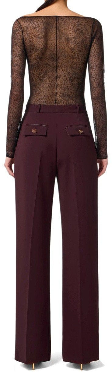 Elisabetta Franchi ELISABETTA FRANCHI MERLOT PANTS Rood