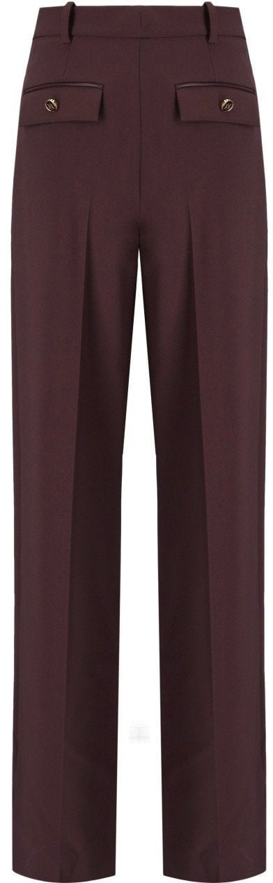 Elisabetta Franchi ELISABETTA FRANCHI MERLOT PANTS Rood