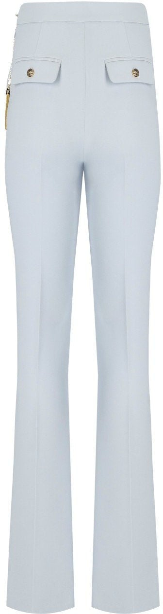 Elisabetta Franchi ELISABETTA FRANCHI STARLIGHT FLARE PANTS Lichtblauw