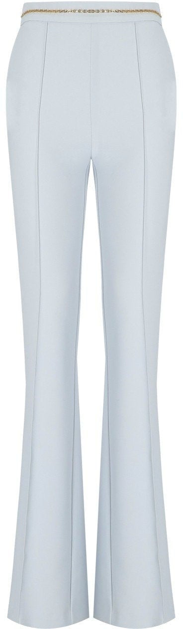 Elisabetta Franchi ELISABETTA FRANCHI STARLIGHT FLARE PANTS Lichtblauw