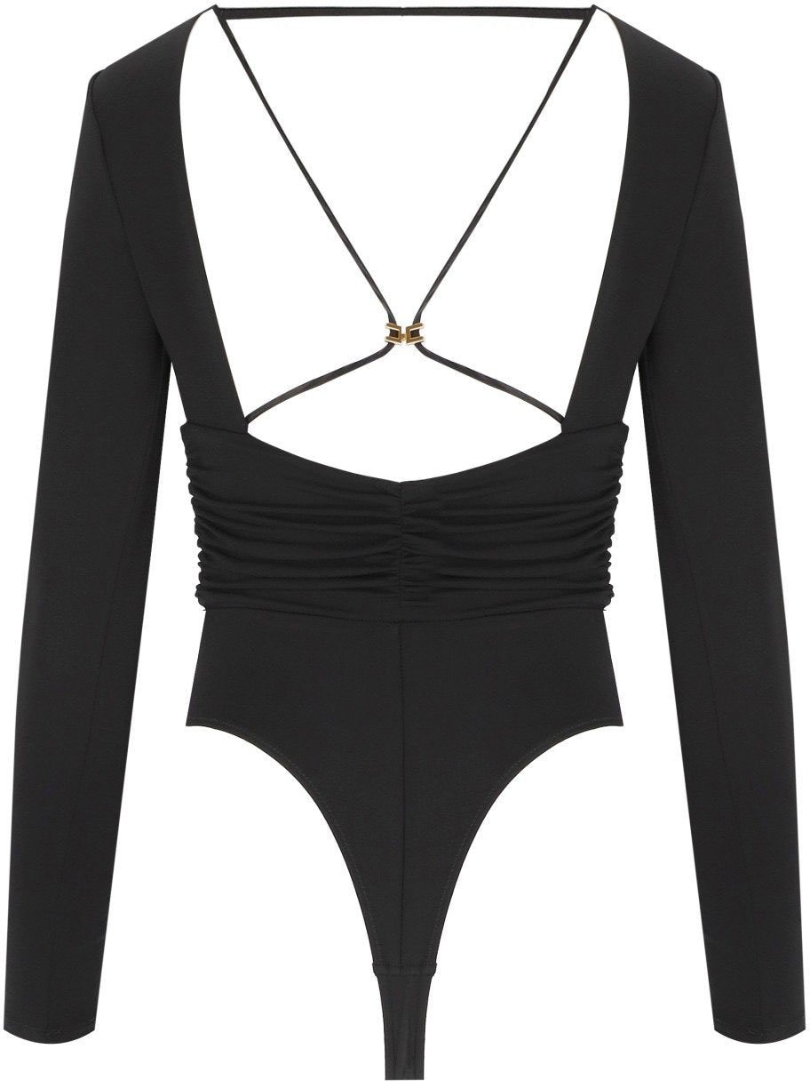 Elisabetta Franchi ELISABETTA FRANCHI BODYSUIT Zwart