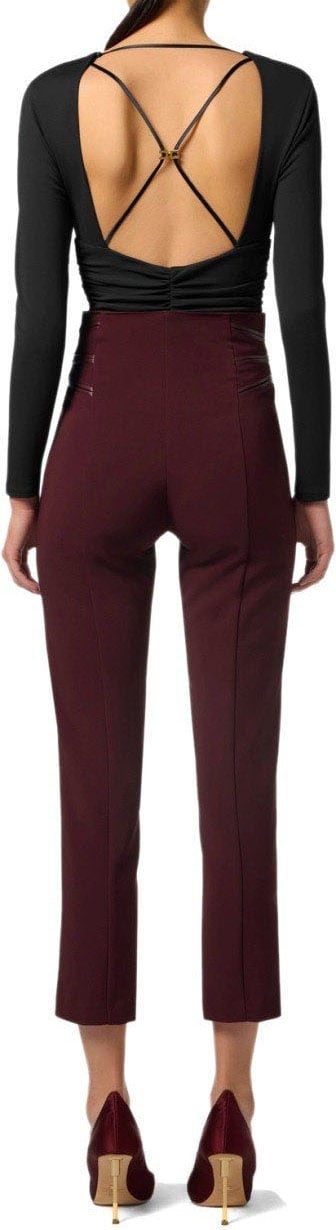 Elisabetta Franchi ELISABETTA FRANCHI BODYSUIT Zwart