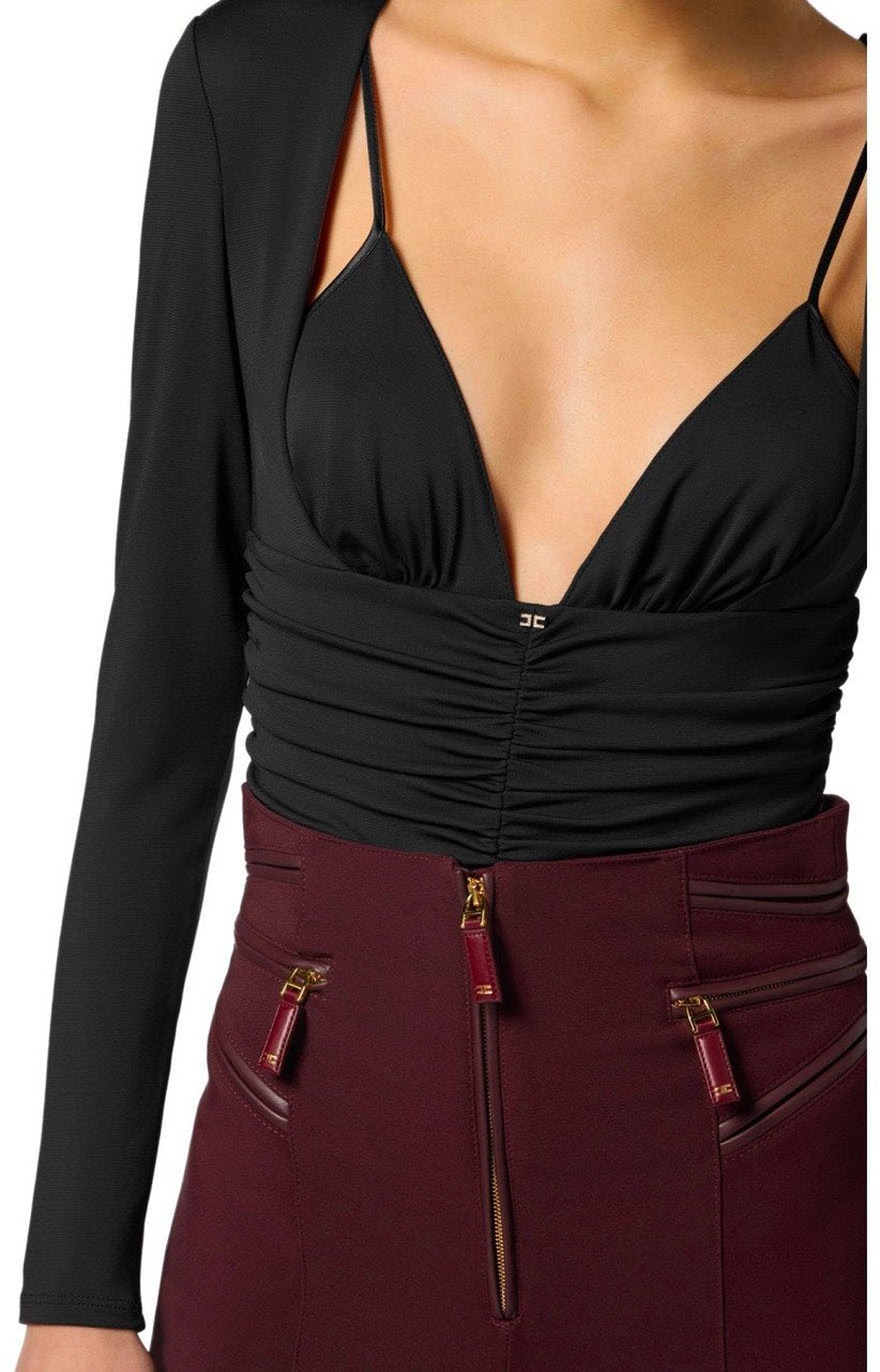 Elisabetta Franchi ELISABETTA FRANCHI BODYSUIT Zwart