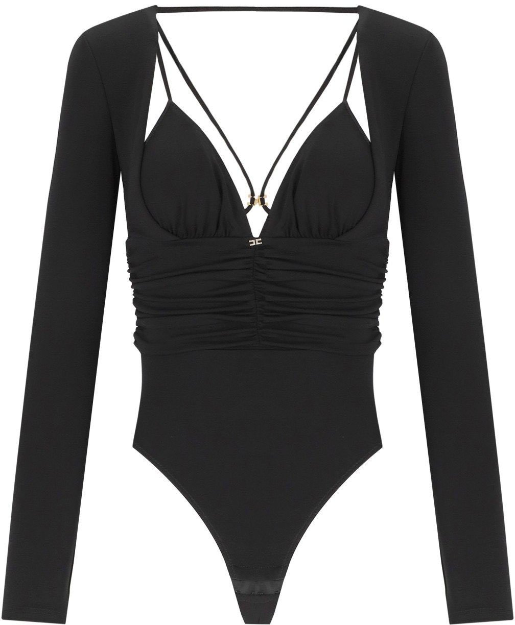 Elisabetta Franchi ELISABETTA FRANCHI BODYSUIT Zwart