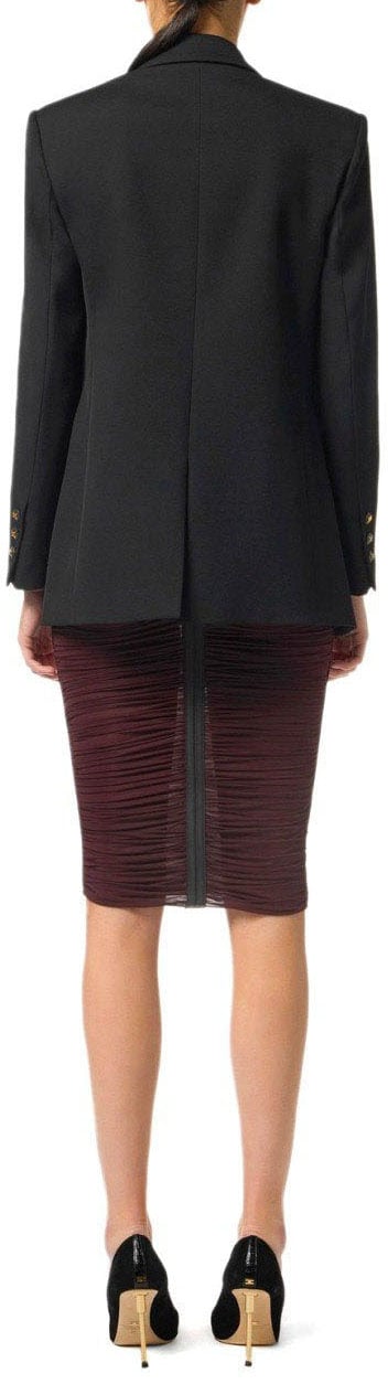Elisabetta Franchi ELISABETTA FRANCHI DOUBLE-BREASTED BLAZER Zwart