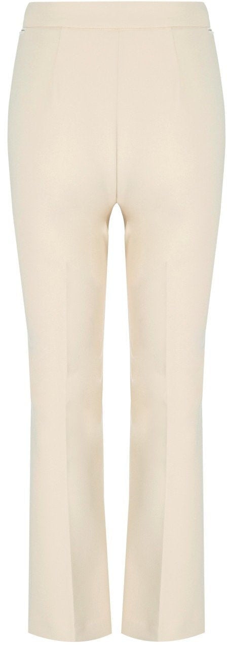 Elisabetta Franchi ELISABETTA FRANCHI MILK ZIPPED PANTS Wit