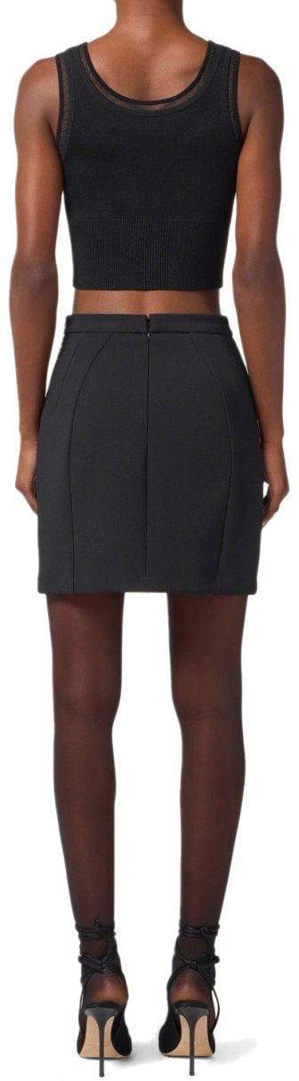 Elisabetta Franchi ELISABETTA FRANCHI MINI SKIRT Zwart