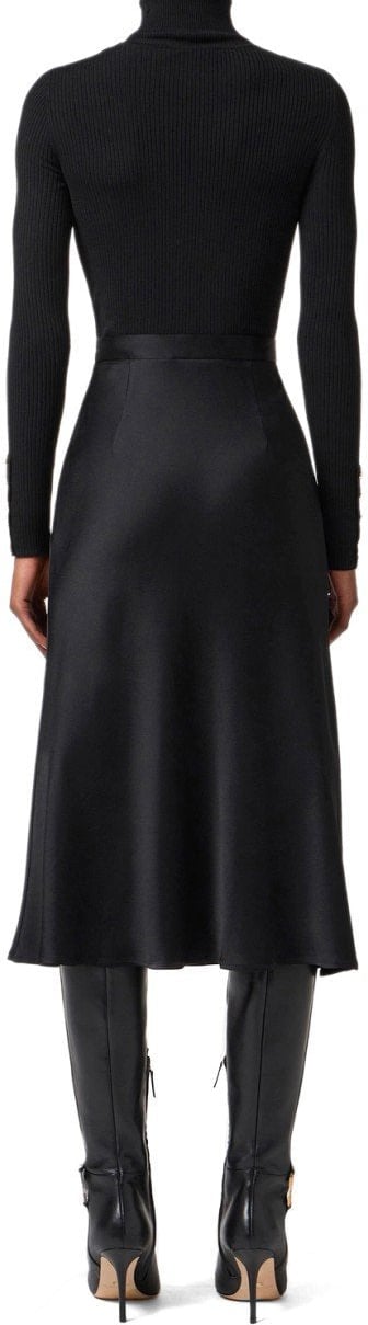 Elisabetta Franchi ELISABETTA FRANCI TURTLENECK DRESS Zwart