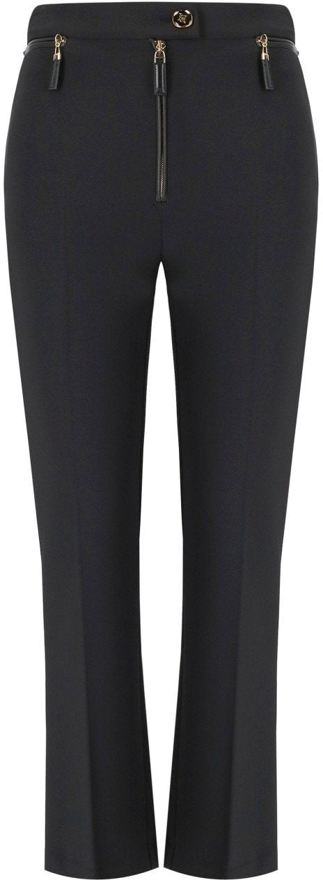 Elisabetta Franchi ELISABETTA FRANCHI ZIPPED PANTS Zwart