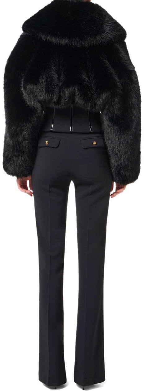 Elisabetta Franchi ELISABETTA FRANCHI FLARE PANTS Zwart