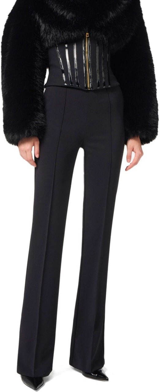 Elisabetta Franchi ELISABETTA FRANCHI FLARE PANTS Zwart