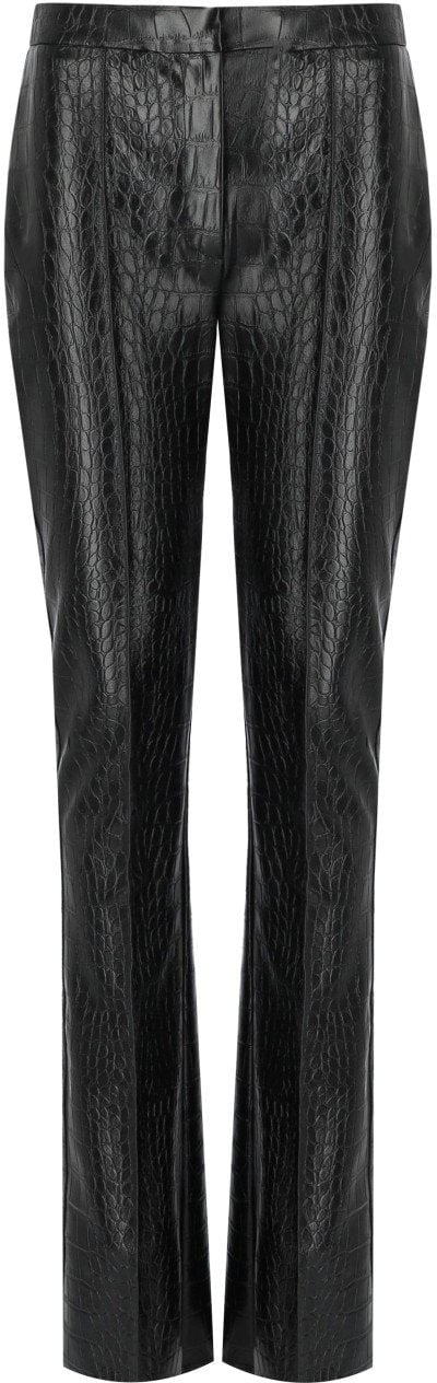 Elisabetta Franchi ELISABETTA FRANCHI PANTS WITH CROCO-PRINT Zwart