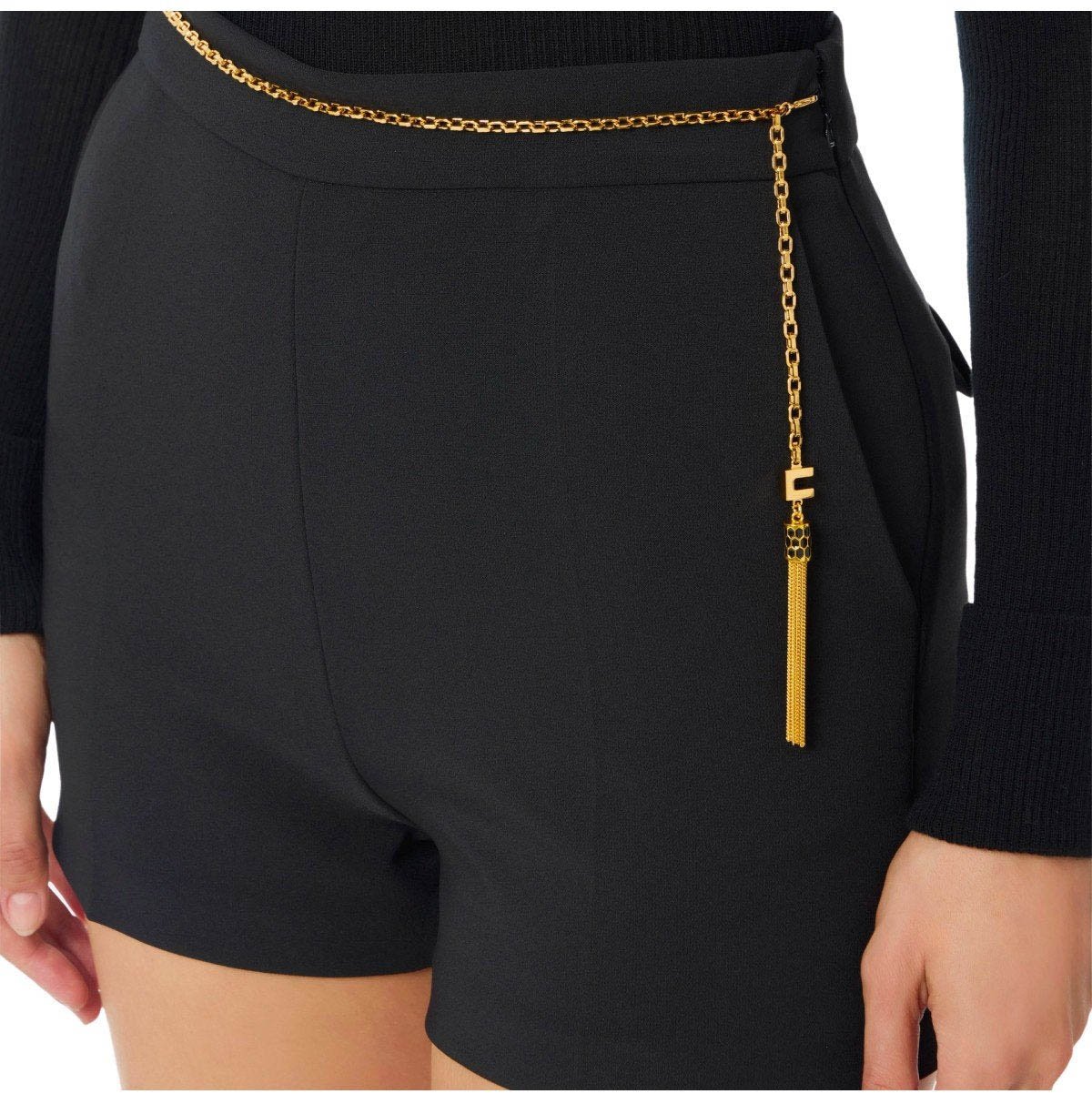 Elisabetta Franchi ELISABETTA FRANCHI SHORTS Zwart