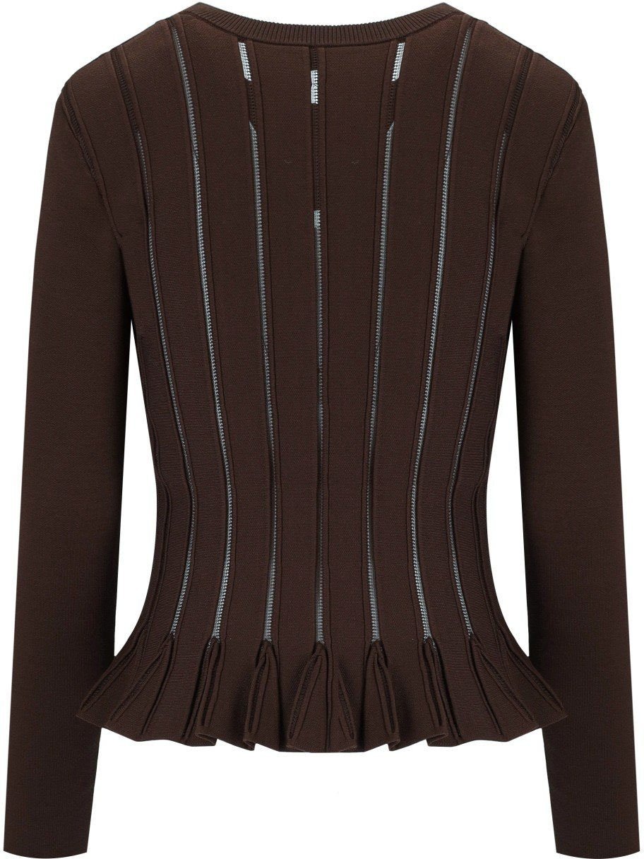 Elisabetta Franchi ELISABETTA FRANCHI COFFEE CARDIGAN Bruin