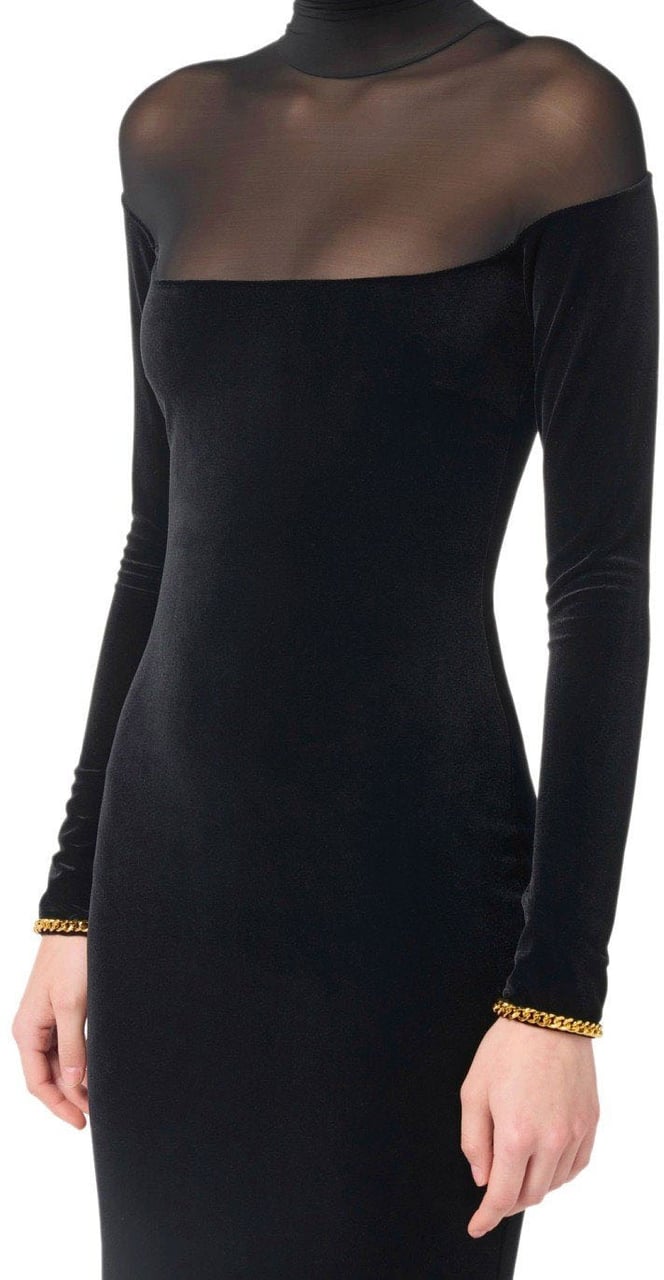 Elisabetta Franchi ELISABETTA FRANCHI RED CARPET DRESS Zwart