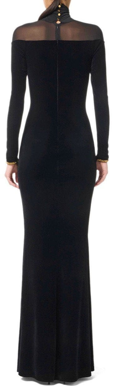 Elisabetta Franchi ELISABETTA FRANCHI RED CARPET DRESS Zwart