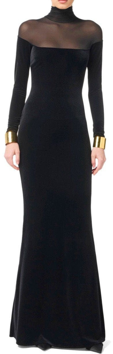 Elisabetta Franchi ELISABETTA FRANCHI RED CARPET DRESS Zwart