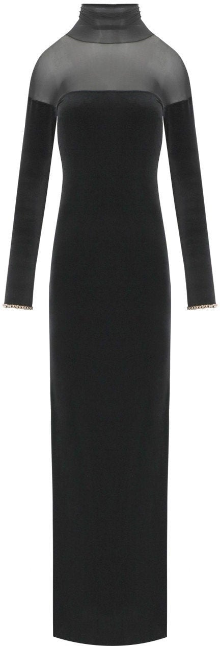 Elisabetta Franchi ELISABETTA FRANCHI RED CARPET DRESS Zwart
