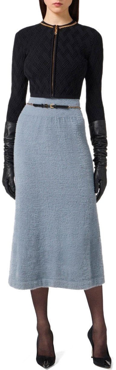 Elisabetta Franchi ELISABETTA FRANCHI CROP CARDIGAN Zwart