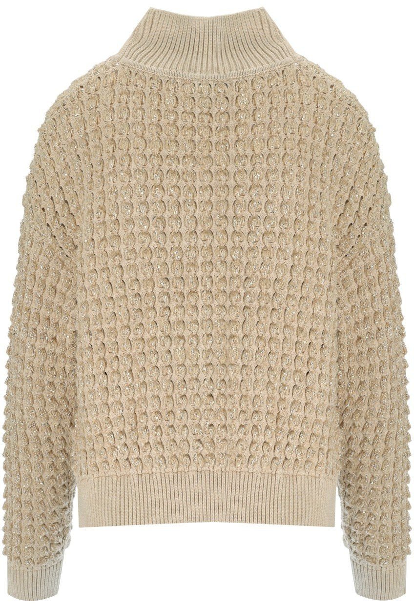 Elisabetta Franchi ELISABETTA FRANCHI HONEY TURTLENECK SWEATER Wit
