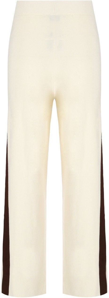 Elisabetta Franchi ELISABETTA FRANCHI MILK COFFEE KNITTED PANTS Wit