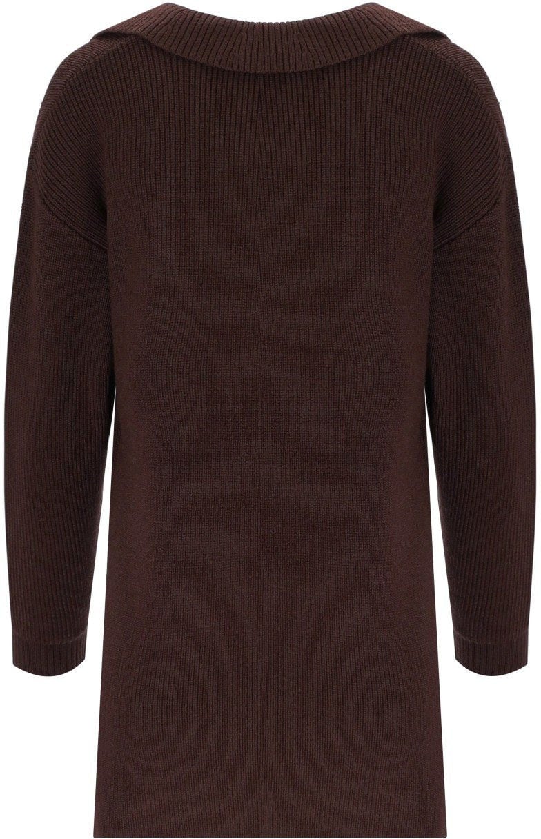 Elisabetta Franchi ELISABETTA FRANCHI COFFEE POLO SWEATER Bruin
