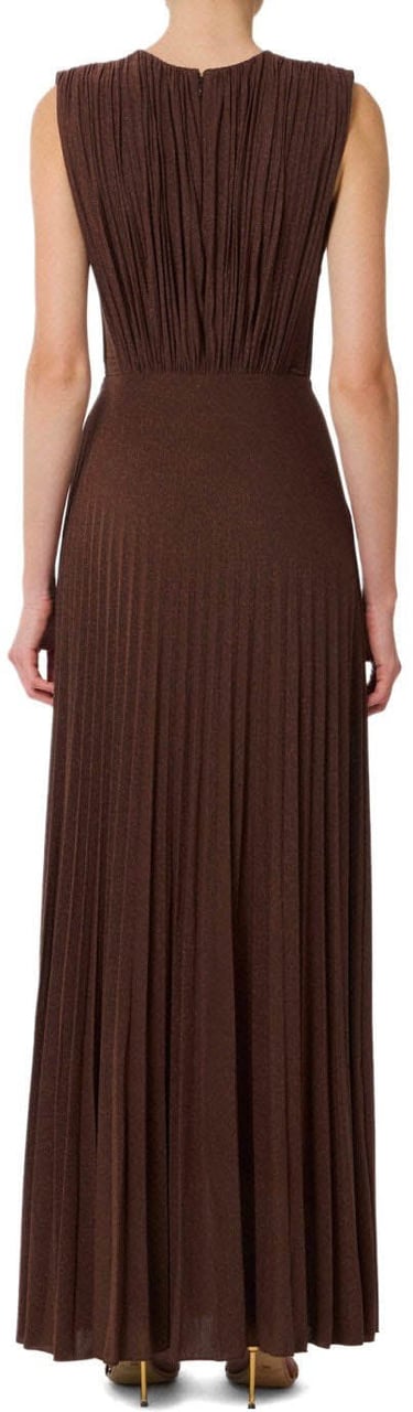 Elisabetta Franchi ELISABETTA FRANCHI RED CARPET COFFEE DRESS Bruin