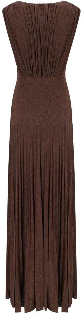 Elisabetta Franchi ELISABETTA FRANCHI RED CARPET COFFEE DRESS Bruin
