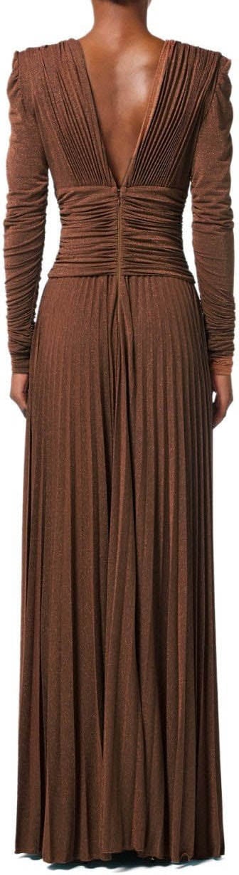 Elisabetta Franchi ELISABETTA FRANCHI RED CARPET SUGAR DRESS Bruin