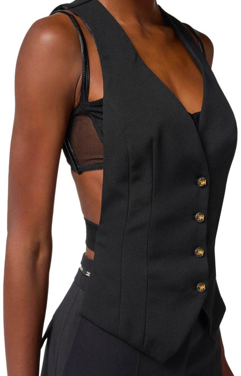Elisabetta Franchi ELISABETTA FRANCHI VEST Zwart