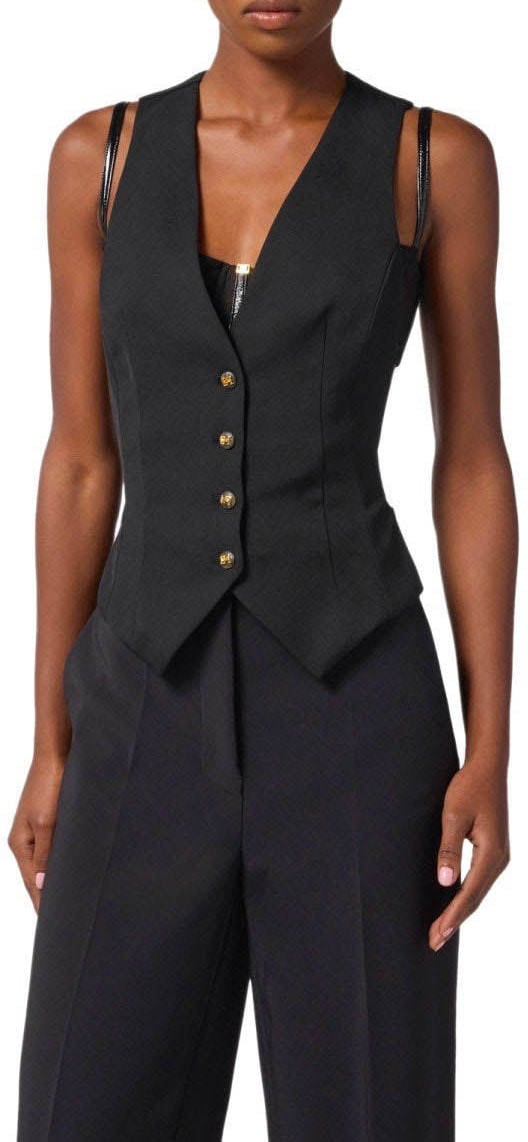 Elisabetta Franchi ELISABETTA FRANCHI VEST Zwart