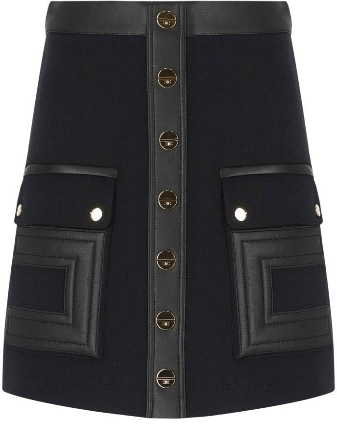 Elisabetta Franchi ELISABETTA FRANCHI MINI SKIRT Zwart