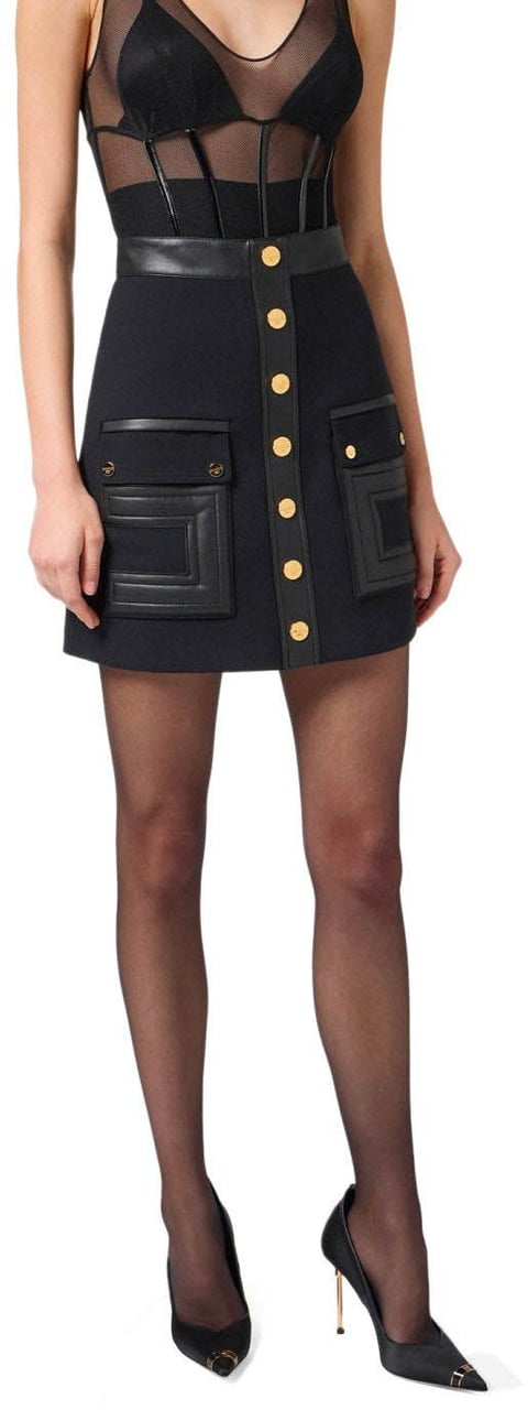 Elisabetta Franchi ELISABETTA FRANCHI MINI SKIRT Zwart