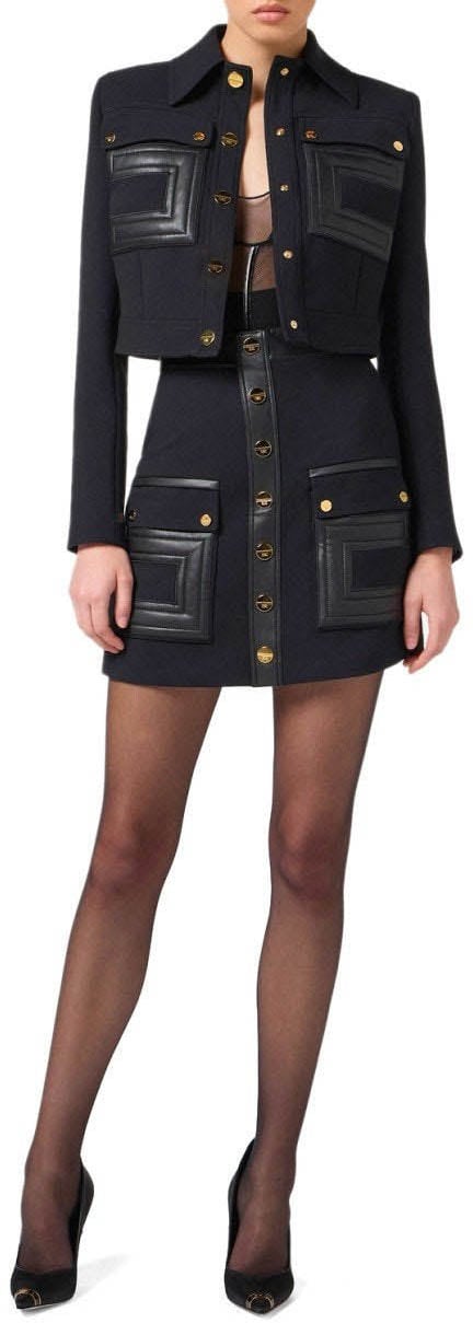 Elisabetta Franchi ELISABETTA FRANCHI MINI SKIRT Zwart