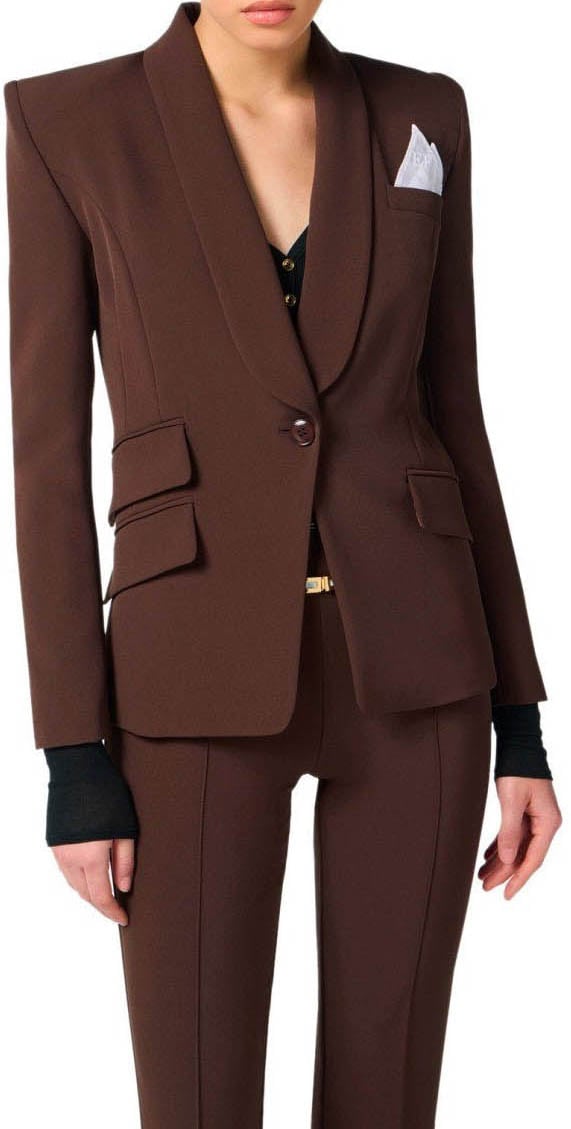 Elisabetta Franchi ELISABETTA FRACHI COFFEE SUIT Bruin