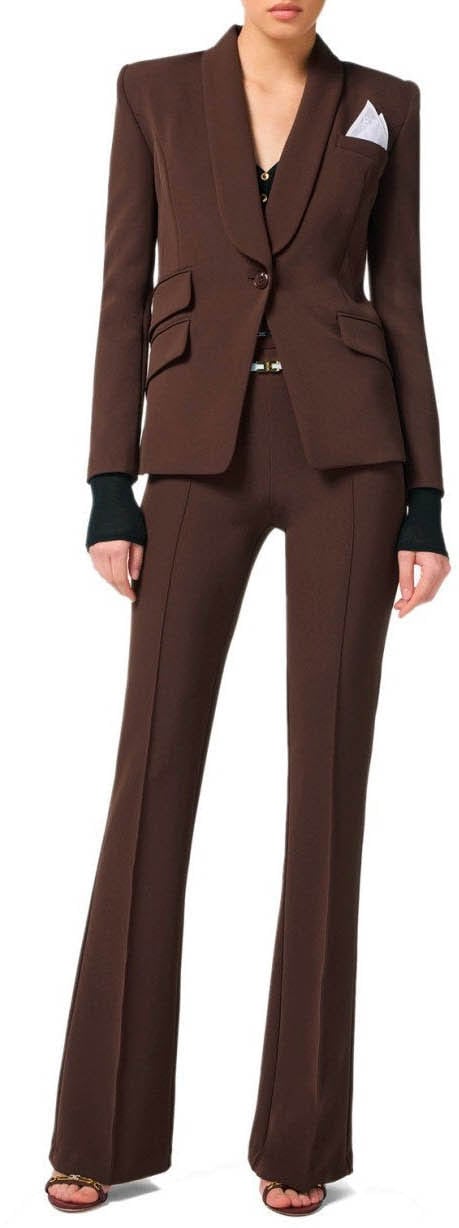 Elisabetta Franchi ELISABETTA FRACHI COFFEE SUIT Bruin