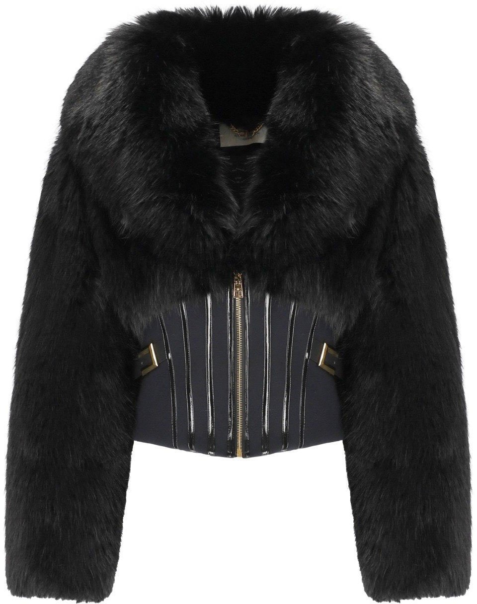 Elisabetta Franchi ELISABETTA FRANCHI BUSTIER JACKET Zwart